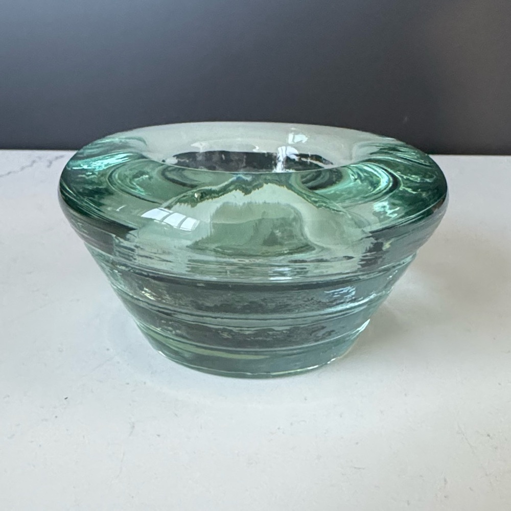 EUC Cherison Heavy Glass Tealight Candle Holder Made in Spain